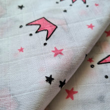 Load image into Gallery viewer, Pink Crown-Muslin Cotton Swaddle
