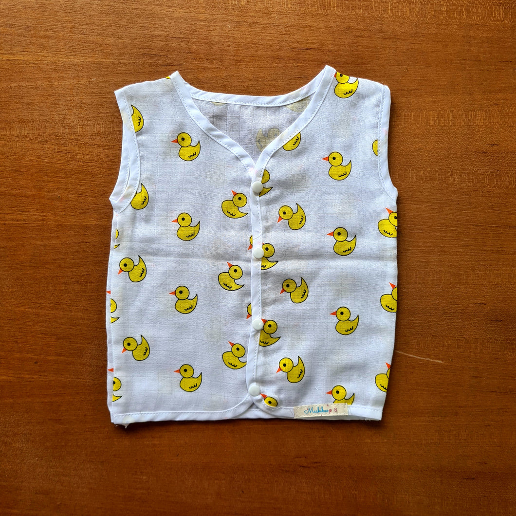 Yellow Duckies-Muslin Cotton Jabla