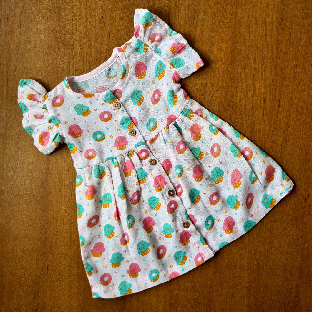 Sweet Tooth-Muslin Cotton Frock