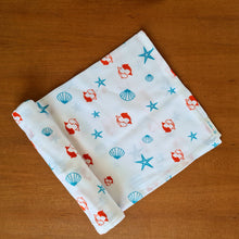 Load image into Gallery viewer, Under The Sea-Muslin Cotton Swaddle
